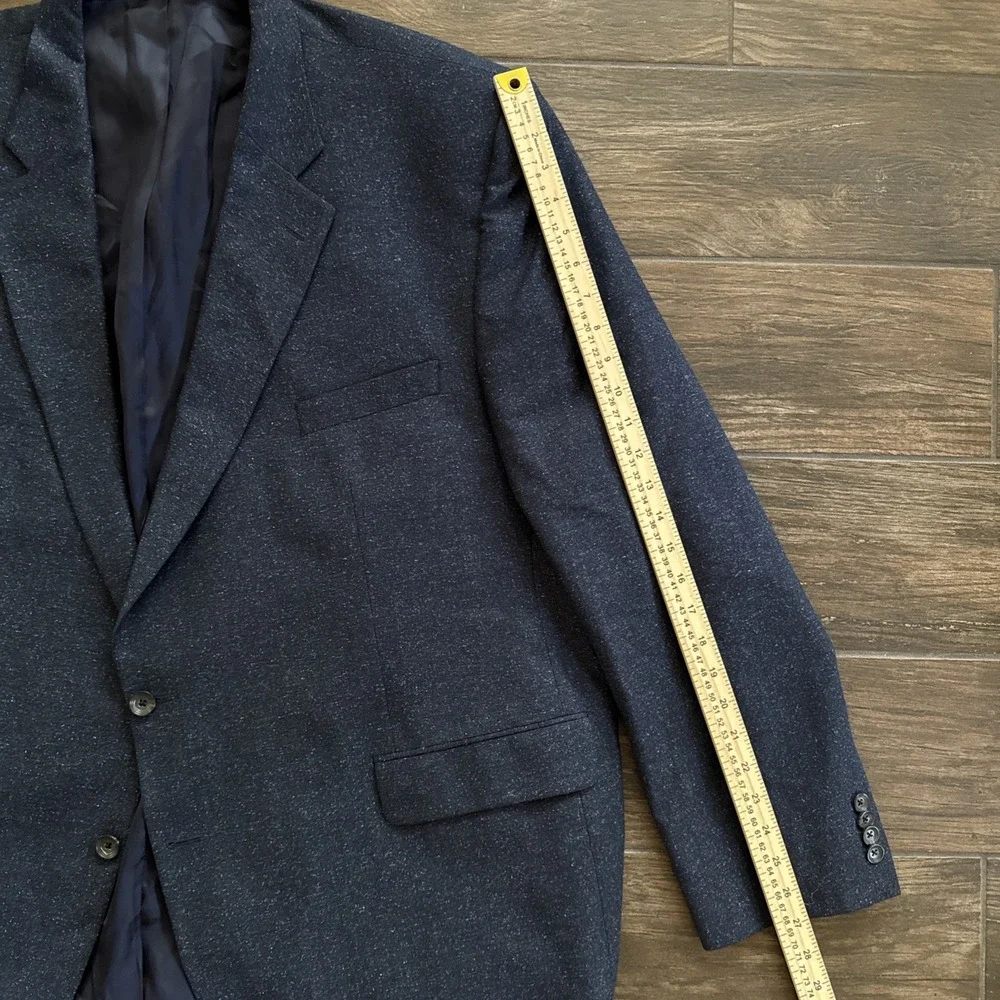 Jack Victor Sport Coat Men 54R Heather Navy Blue Wool Silk Luxor Blazer  Canada
